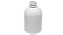 Saboneteira Pet Cilíndrica 250ml Branca - Imagem 2