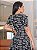 Vestido Bordado com babado e bolso Preto - Imagem 4