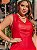 Vestido courino fenda frontal vermelho - Imagem 7