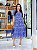 Vestido tres marias Laise 100% algodão  azul - Imagem 1