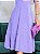 Vestido com botões na frente e lapelas lavanda - Imagem 5