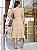 Vestido tres marias Laise algodão Cappuccino - Imagem 5