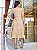 Vestido tres marias Laise algodão Cappuccino - Imagem 6