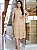 Vestido tres marias Laise algodão Cappuccino - Imagem 1