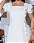 Vestido com lapela lateral e botes encapado Branco off midi - Imagem 7