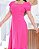 Vestido decote quadrado com lapela lateral e botes encapado pink - Imagem 6