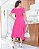 Vestido decote quadrado com lapela lateral e botes encapado pink - Imagem 2