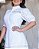 vestido Branco Puro com botoes funcional e laise premium - Imagem 6