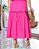 vestido com babado único na laise Pink longuete - Imagem 2