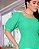 vestido com babado único na laise Verde Folha longuete - Imagem 5