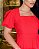 Vestido com babado e guipir na saia Vermelho Longo - Imagem 3