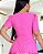 vestido gola V com detalhes em guipir French Rose midi - Imagem 7