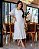 vestido em Renda e Guipir Branco OFF Longuete - Imagem 5