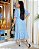 vestido em Renda e Guipir Ceu Azul Longuete - Imagem 2