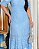 vestido em Renda e Guipir Ceu Azul Longuete - Imagem 7