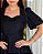 Vestido manga balone midi balone Preto - Imagem 3