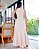 vestido frente unica longo  bege classico - Imagem 2