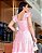 vestido de alça com babado tres marias rosa bailarina midi - Imagem 4