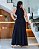 vestido frente unica longo Preto liso - Imagem 2