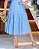 Vestido Princesa na laise Luxo Azul Caribe midi - Imagem 11