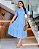 Vestido Princesa na laise Luxo Azul Caribe midi - Imagem 9