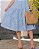Vestido Princesa na laise Luxo Azul Caribe midi - Imagem 3