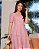 Vestido Princesa na laise Luxo Rose midi - Imagem 5
