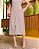 Vestido regata com bolso embutido midi Bege Cinza - Imagem 4