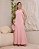vestido frente unica longo Rosa Chá - Imagem 5