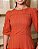 Vestido Cambraia gola redonda manga 3/4 Terracota - Imagem 7