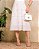 Vestido Cambraia gola redonda manga 3/4 bordado Bronze - Imagem 5