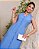 Chemise Tubinho com bolso frontal cor Azul Midi - Imagem 4
