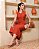 Chemise Tubinho com bolso frontal cor Terra Midi - Imagem 3