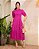 Vestido com Botões funcional Red Violet Longuete - Imagem 1