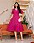 Vestido Rodado gola V manga flare Ruby - Imagem 1