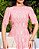 Vestido Realeza detalhes em guipir Rosa Blush - Imagem 6