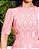 Vestido Realeza detalhes em guipir Rosa Blush - Imagem 3
