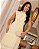 Vestido Paraiso com botoes funcionais Amarelo delicado Longo - Imagem 5