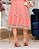 Vestido Bordado Geométrico Living Coral Midi - Imagem 3