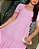 Vestido Lavanda na laise Decote com pregas Midi - Imagem 6