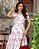 vestido com bordado vermelho 3 marias midi - Imagem 5