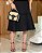 Vestido Cambraia gola redonda manga flare Preto - Imagem 4