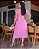 Vestido de alça com babado e saia de Pegras Rosa Persa - Imagem 2