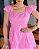 Vestido de alça com babado e saia de Pegras Rosa Persa - Imagem 3