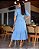 Vestido Bordado com Botões Funcional Azul Caribe - Imagem 2