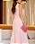 Vestido Regata babados na saia listra Rosa - Imagem 6