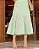 Vestido Regata babados na saia listra Verde - Imagem 3