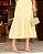 Vestido Regata babados na saia listra Amarelo - Imagem 3