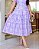 Vestido luxo laise 3D gola padre Lilás - Imagem 4