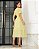 Vestido Bordado com Botões Funcional Amarelo Midi - Imagem 2